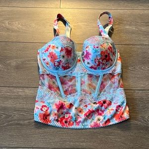 Victoria Secret floral corset top